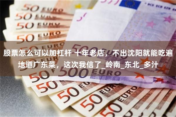 股票怎么可以加杠杆 十年老店，不出沈阳就能吃遍地道广东菜，这次我信了_岭南_东北_多汁
